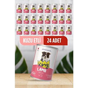 Sos İçerisinde Et Parçacıklı Kuzu Etli Köpek Konservesi 400 Gr 24 Adet