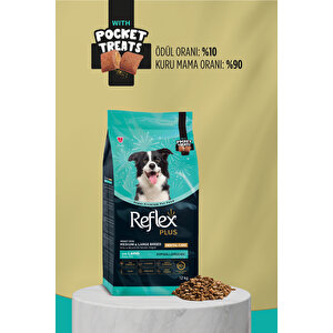 Plus Pocket Treats İlaveli Orta Ve Büyük Irk Kuzu Etli Yetişkin Köpek Maması 12 Kg