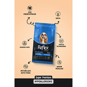 Plus Hipoalerjenik Mini Ve Küçük Irklar Için Somonlu Yetişkin Köpek Maması 8 Kg