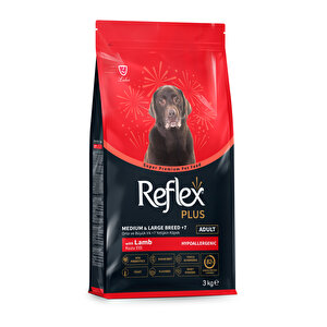 Plus Hipoalerjenik Kuzu Etli & Orta Ve Büyük Irk Yetişkin Köpek Maması 3 Kg