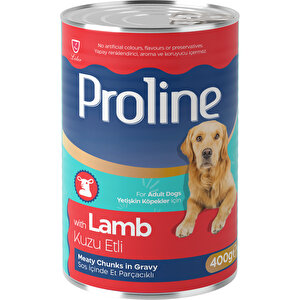 Kuzu Etli Sos İçinde Et Parçacıklı Köpek Konservesi 400g X 24 Adet