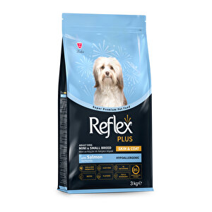 Plus Hipoalerjenik Mini Ve Küçük Irklar Için Somonlu Yetişkin Köpek Maması 3 Kg
