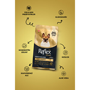 Plus French Bulldog Hipoalerjenik Yetişkin Köpek Maması 3 Kg