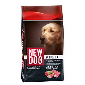 Newdog Kuzu Etli Pirinçli Yetişkin Köpek Maması 15 Kg