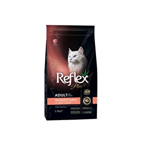Plus Hairball Somonlu Yetişkin Kedi Maması, 1.5 Kg