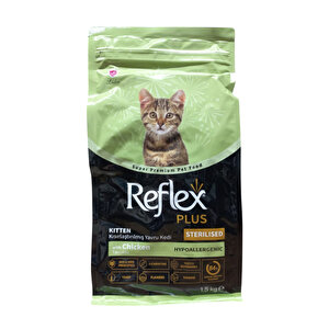 Plus Kitten Tavuklu Kısırlaştırılmış Yavru Kedi Maması 1,5 Kg