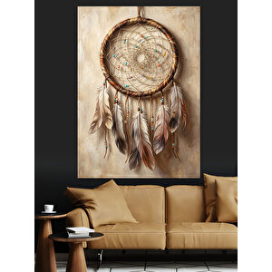 Tüylü Ve Otantik Düş Kapanı Dekoratif Kanvas - Mdf Ahşap Tablo 50x70 cm