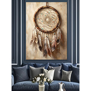 Tüylü Ve Otantik Düş Kapanı Dekoratif Kanvas - Mdf Ahşap Tablo 50x70 cm
