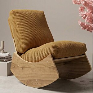 Comfort Sallanır Koltuk Tv Koltuğu Sallanan Berjer Sandalye Hardal