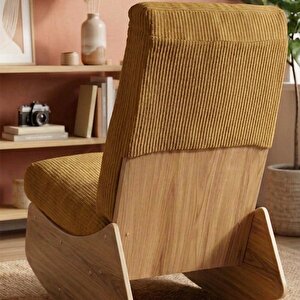 Comfort Sallanır Koltuk Tv Koltuğu Sallanan Berjer Sandalye Hardal