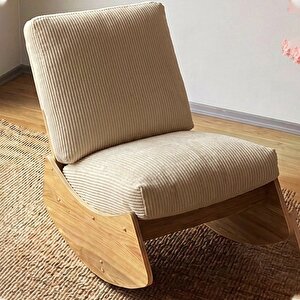 Comfort Sallanır Koltuk Tv Koltuğu Sallanan Berjer Sandalye Bej