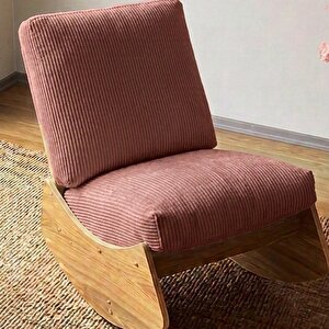 Comfort Sallanır Koltuk Tv Koltuğu Sallanan Berjer Sandalye Gül Kurusu
