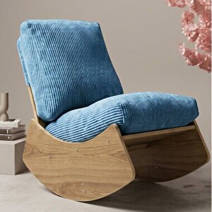 Comfort Sallanır Koltuk Tv Koltuğu Sallanan Berjer Sandalye Mavi