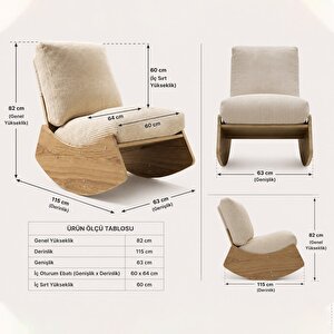 Comfort Sallanır Koltuk Tv Koltuğu Sallanan Berjer Sandalye Mavi