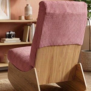 Comfort Sallanır Koltuk Tv Koltuğu Sallanan Berjer Sandalye Pembe