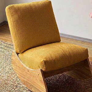 Comfort Sallanır Koltuk Tv Koltuğu Sallanan Berjer Sandalye Sarı