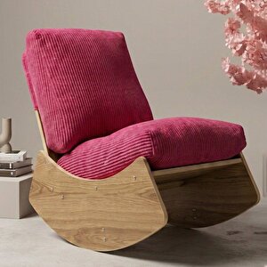 Comfort Sallanır Koltuk Tv Koltuğu Sallanan Berjer Sandalye Fuşya