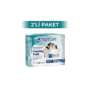 Evcil Hayvan Tuvalet Eğitim Pedi Yapışkanlı Mavi 60x90 Cm 30'lu 2 Adet