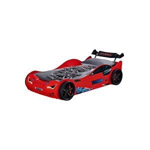 Formula Genç Odası, 3 Kapılı Dolap, Süpers Arabalı Yatak, Şifonyer - Kırmızı