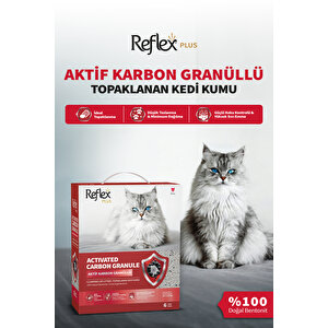 Plus Aktif Karbon Granüllü Topaklanan Kedi Kumu 6l X 2 Adet