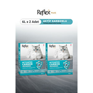 Plus Aktif Karbonlu Topaklanan Kedi Kumu 6l X 2 Adet