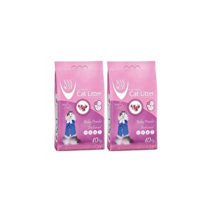 Van Cat Baby Powder Parfümlü Kedi Kumu 10 Kg 2 Adet