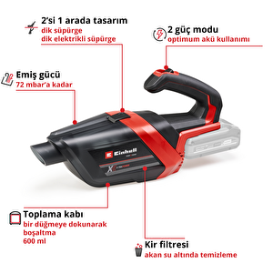 Akülü El Süpürgesi Te-hv 18/06 Li-solo 2347190