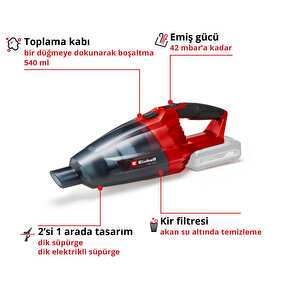 Akülü El Süpürgesi Te-vc 18 Li-solo 2347120