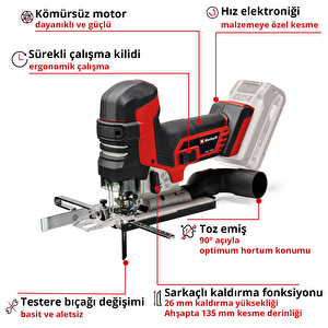 Profesyonel Akülü Dekupaj Testere Tp-jst 18/135 Li Bl 4321265