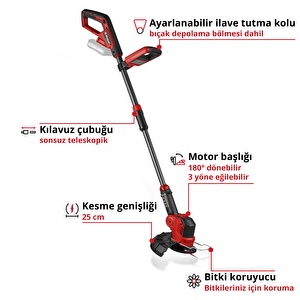 Akülü Kenar Kesme Makinesi Ge-ct 18/25 Li-solo 3411255
