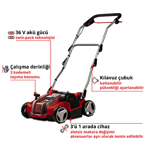 Akülü Çim Havalandırma Ge-sc 36/35 Li-solo 3420680