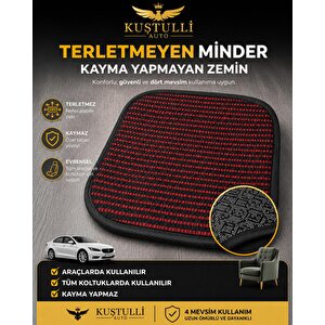 Terletmeyen Kaydırmaz Tekli Minder (kırmızı)