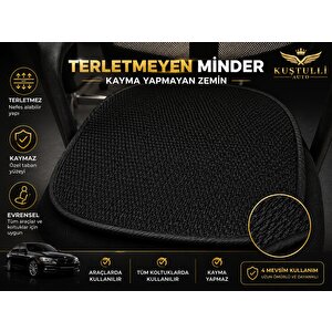 Terletmeyen Kaydırmaz Tekli Minder (siyah)