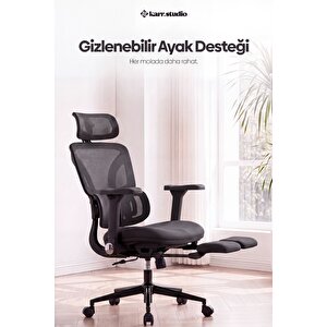 Braga Ergonomik Çalışma Koltuğu - Siyah Siyah