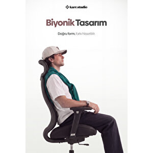 Lizbon Ergonomik Çalışma Koltuğu Siyah