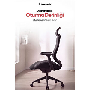 Lizbon Ergonomik Çalışma Koltuğu Siyah