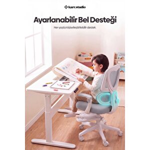 Lora Ergonomik Çocuk Çalışma Sandalyesi - Gri Gri