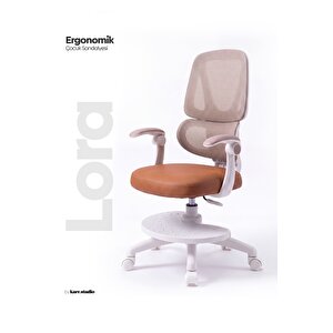Lora Ergonomik Çocuk Çalışma Sandalyesi - Kahverengi Kahverengi