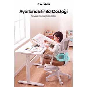 Lora Ergonomik Çocuk Çalışma Sandalyesi - Kahverengi Kahverengi