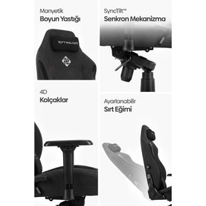 Riftwalker Ergonomik Oyuncu Koltuğu - Siyah