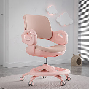 Olinda Ergonomik Çocuk Çalışma Koltuğu Pembe