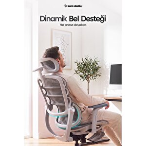 Rosso Ergonomik Çalışma Koltuğu - Gri Gri
