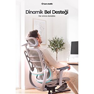 Rosso Ergonomik Çalışma Koltuğu - Beyaz Beyaz