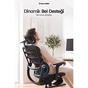 Rosso Ergonomik Çalışma Koltuğu - Siyah Siyah
