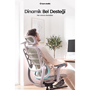 Rosso Ergonomik Çalışma Koltuğu - Su Yeşili Su Yeşili
