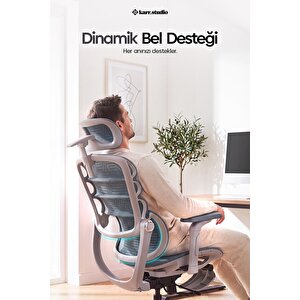 Rosso Ergonomik Çalışma Koltuğu - Mavi Mavi