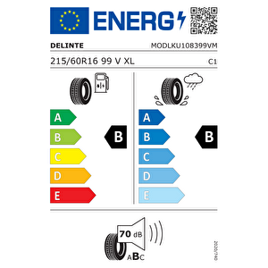 Delinte 215/60r16 99 V Xl Ds2 Oto Yaz Lastiği (üretim Yılı: 2025)
