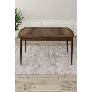 Ram Serisi 80x132 Açılabilir Mutfak Masası Takımı Barok Desen Masa 4 Pembe Sandalye 1 Bench