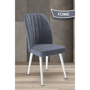 Platinum Serisi 1.sınıf Yemek Ve Mutfak Sandalyesi 6 Adet Ayaklar Beyaz