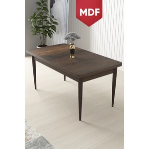 Arp Serisi, 70x110 Mdf Sabit Mutfak Masası, Barok Ahşap Desen Masa